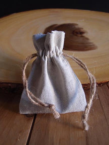 Linen Bags with Jute Drawstrings (12 Pack)