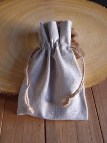 Linen Bags with Jute Drawstrings (12 Pack)