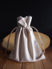 Linen Bags with Jute Drawstrings (12 Pack)