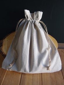 Linen Bags with Jute Drawstrings (12 Pack)