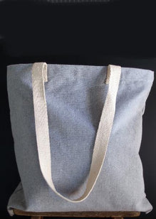 Gusset Grey Recycled Canvas Tote - 18 Inch Wide  x 15 inch High x 5¾ inch gusset