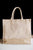 Burlap Juco Tote Bag with Accents