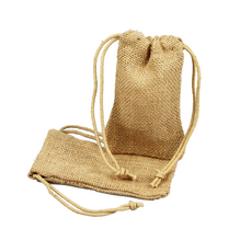 Jute Bags with Jute Strings (12 Pack)