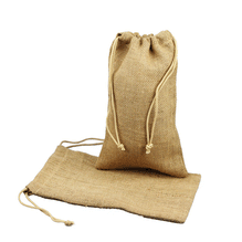 Jute Bags with Jute Strings (12 Pack)