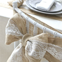 Burlap Chair Sash - 6