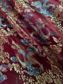 Chinese Dragon Brocade Fabric