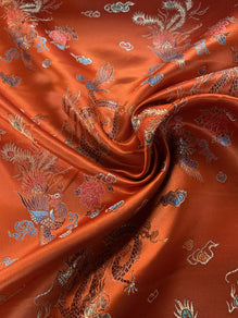 Chinese Dragon Brocade Fabric