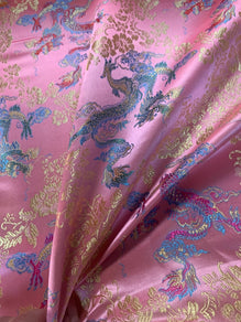 Chinese Dragon Brocade Fabric