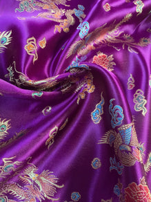 Chinese Dragon Brocade Fabric