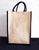 Tall Jute Blend Tote with Trim