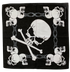 Skull Bandana 22" x 22" 100% Cotton (3 Skull Corner)