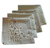 USA Made Paisley & Solid Silver Bandanas 4 Pk 22