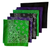 USA Made Paisley & Solid Green Purple Black 6 PK 22
