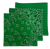 Kelly Green Paisley Bandanas - Made In The USA (3 Pk) 22