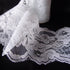 4" x 10 Yd White Lace Ribbon