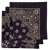 Navy Paisley Bandanas - Made In The USA (3 Pk) 22