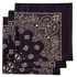 Navy Paisley Bandanas - Made In The USA (3 Pk) 22" x 22"