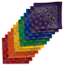Paisley Bandanas USA Made Variety 22" x 22" As Shown - 12 Pack
