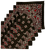 Black and Red Paisley Bandanas - USA Made (6 Pk) 22