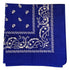 Blue Paisley Bandana - 22" x 22" (100% cotton)