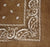 Brown Paisley Bandana - 22