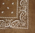 Brown Paisley Bandana - 22" x 22" (100% cotton)