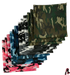 Made in USA Camo Bandanas 12 Pack 22" Pink, Blue, Green & Urban