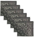 Charcoal Paisley Bandanas - USA Made (6 Pk) 22" x 22"