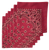 Fuschia Paisley Bandanas - USA Made (6 Pk) 22
