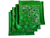 USA Made Paisley & Solid Green Bandanas 4 Pk 22