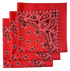 Honeysuckle Paisley Bandanas - Made In The USA (3 Pk) 22" x 22"