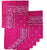 Hot Pink Paisley Bandanas (12 Pk) 22