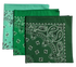 Hunter, Kelly, Mint USA Made Paisley Bandanas (3 Pk) 22" x 22"