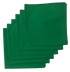 Made in the USA Solid Kelly Green Bandanas 6 Pk 22" x 22" Cotton