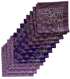 USA Made Paisley Bandanas 12Pk, 22" x 22" Lavender, Purple, Plum