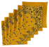 Lemon Paisley Bandanas - USA Made (6 Pk) 22" x 22"