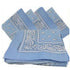 Light Blue Paisley Bandana (100% Cotton) - 22" x 22" 12 Pack