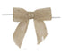 Natural Burlap Bows  (12 Pack)