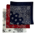Navy, Burgundy, White USA Made Paisley Bandanas (3 Pk) 22