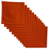 Made in the USA Solid Orange Bandanas 12 Pk, 22" x 22" Cotton