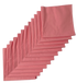 Made in the USA Solid Pink Bandanas 12 Pk, 22" x 22" Cotton