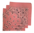 Pink Paisley Bandanas - Made In The USA (3 Pk) 22" x 22"