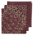 Plum Paisley Bandanas - Made In The USA (3 Pk) 22
