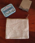 Burlap Flat Zipper Pouch 5.5"W x 4.5"H