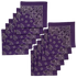 Made in the USA Purple Paisley Bandanas 12 Pk, 22" x 22" Cotton