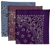 Purple, Chambray, & Plum USA Made Paisley Bandanas (3 Pk) 22