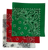 Red, White, Green USA Made Paisley Bandanas (3 Pk) 22