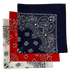 Red, White, Navy USA Made Paisley Bandanas (3 Pk) 22"