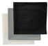 USA Made Solid Color Bandanas 3 Pk Cotton White Grey Black 22"