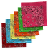 Variety USA Made Paisley Bandanas (6 Pack) 22" x 22" 100% Cotton